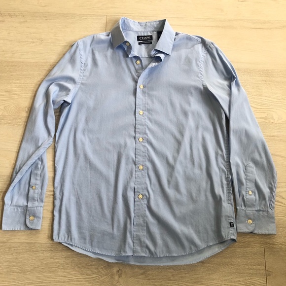 Men’s Chaps Performance Button-down Check Plaid Shirt - Picture 5 of 16